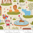 Animal Park: Park Scene in Dove - Stitch Supply Co. 