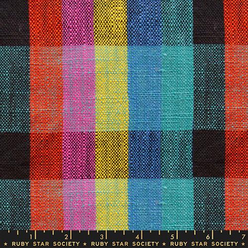 Sunshine Toweling: Picnic Plaid in Black