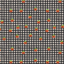 Rifle Halloween: Pumpkin Gingham in Black