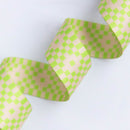 Webbing: Bitmapped in Neon Yellow - 1 1/2" wide