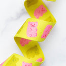 Webbing: Gummy Bears in Citron 1 1/2" wide