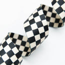 Webbing: Checker in Black & Natural 1 1/2" wide