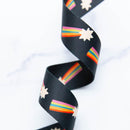 Webbing: Shooting Star in Black 1 1/2" wide