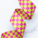 Webbing: Checker in Citron 1 1/2" wide