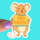 Say Cheese Vinyl Sticker