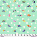 Floral Reef: School Crossing in Seafoam