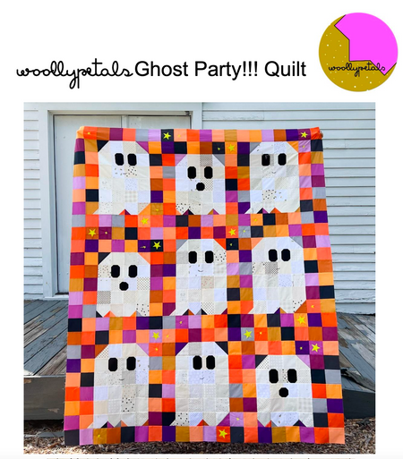 Woolly Petal Ghost Party Quilt Kits