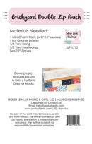 Brickyard Double Zip Pouch