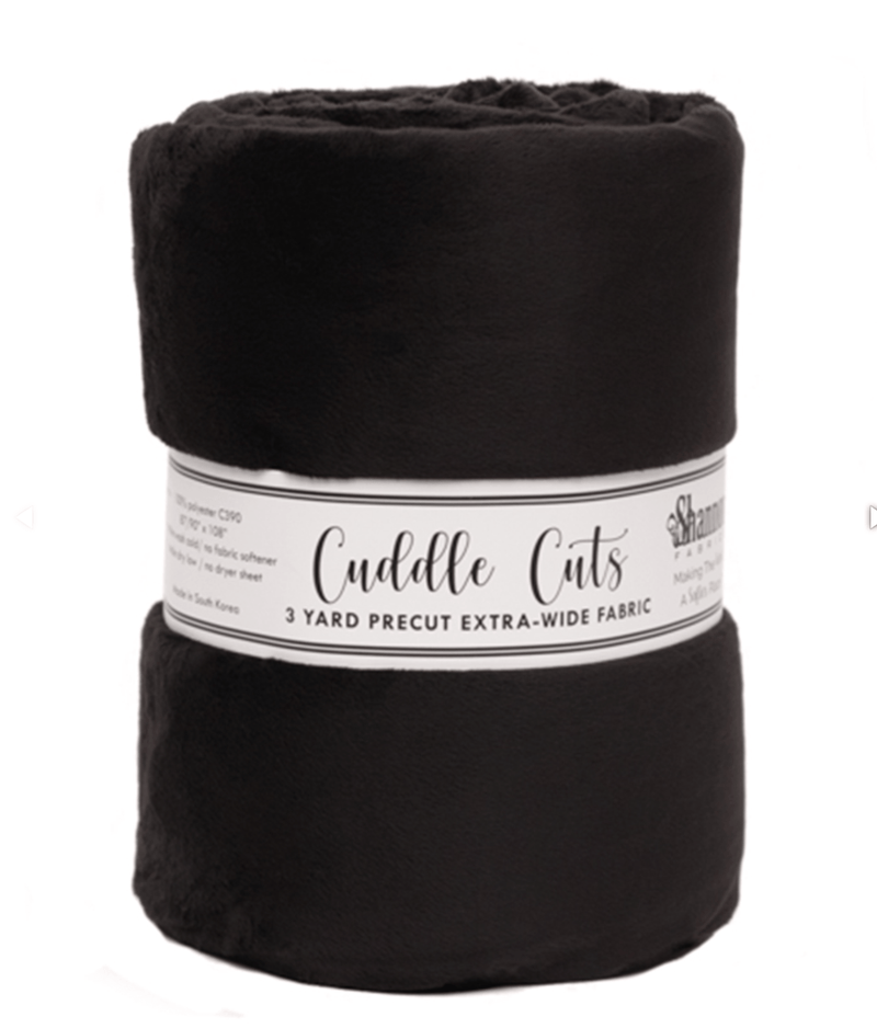 90" x 108" Cuddle Cut in Black