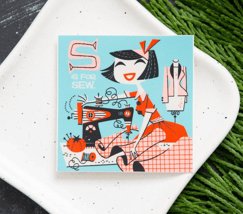 S is for Sew Vinyl Sticker