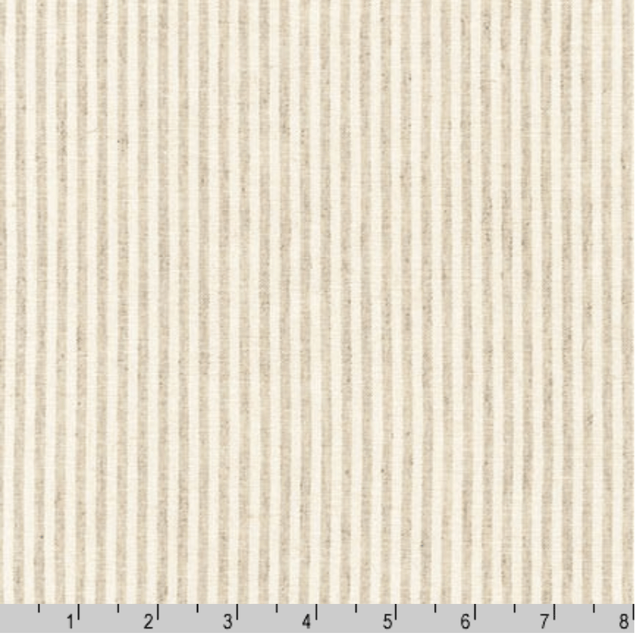 Essex Yarn Dyed: Thin Stripe in Natural Essex Yarn Dyed: Thin Stripe in Natural