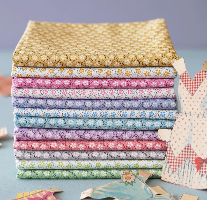 Tilda: Meadow Basics Bundle - 12 Fat Eigths