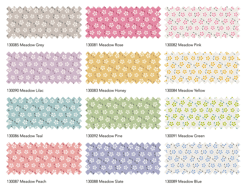 Tilda: Meadow Basics Bundle - 12 Fat Eigths