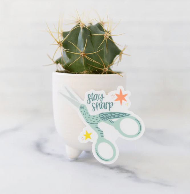 Vinyl Sticker: Stay Sharp