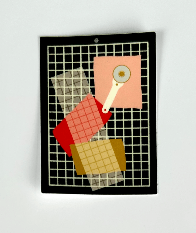 Coco West: Cutting Matt Sticker in Black