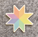 Coco West: Pastel Rainbow Star Sticker