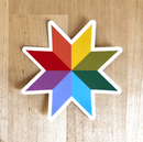Coco West: Rainbow Star Sticker