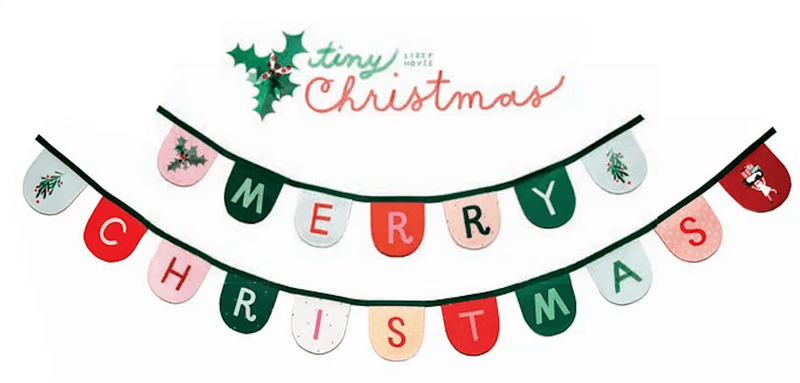 Tiny Christmas: Garland Panel 36" x 44"