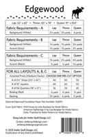 Edgewood Quilt Pattern & Foundation Paper Pad