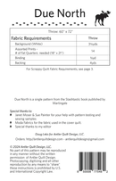 Due North Quilt Pattern