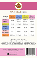 Split Star Quilt Pattern