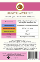 Chunky Charmer Quilt Pattern