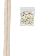 By Annie Zipper by the Yard in Ivory