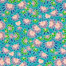 Petit Pan:  OILCLOTH Calendula in Green