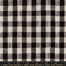 Sunshine Toweling: Small Checker in Black
