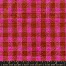 Sunshine Toweling: Small Checker in Hot Pink