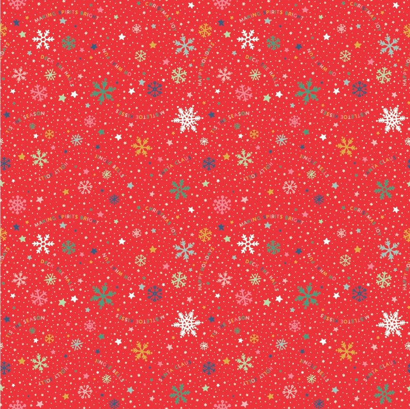 Oh What Fun: Snowflake in Red