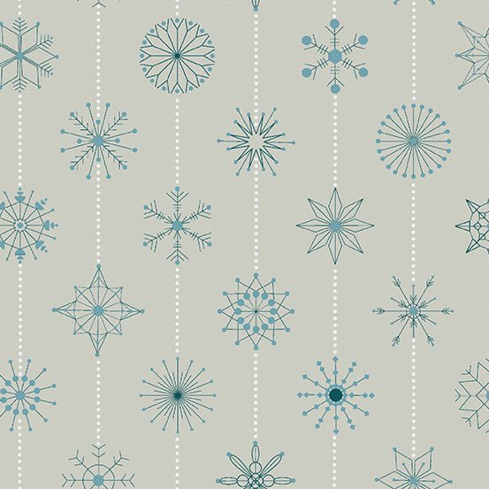 Natale: Snowflakes in Grigio