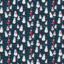 Snow Day Fun: Snowman in Navy