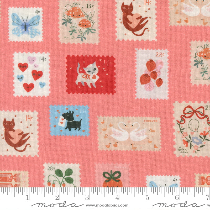 Funny Valentine: Stamps in Coral