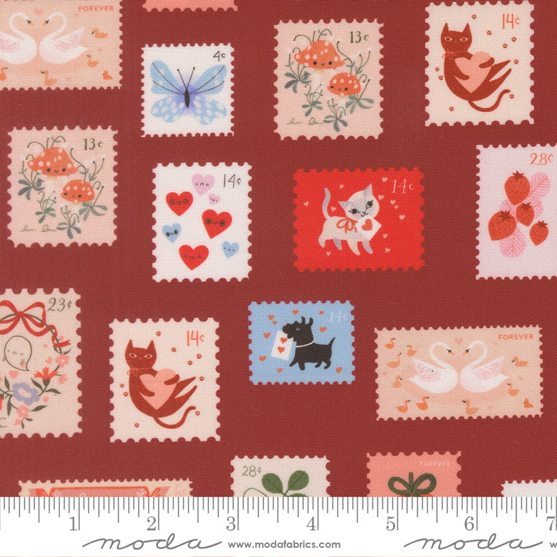 Funny Valentine: Stamps in Rose