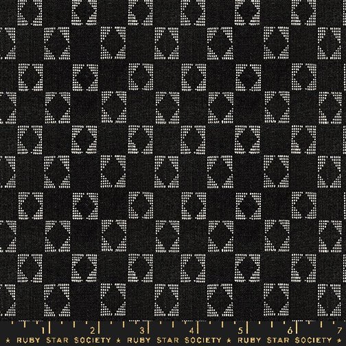 Warp & Weft Lucky: Star Wovens in Soft Black
