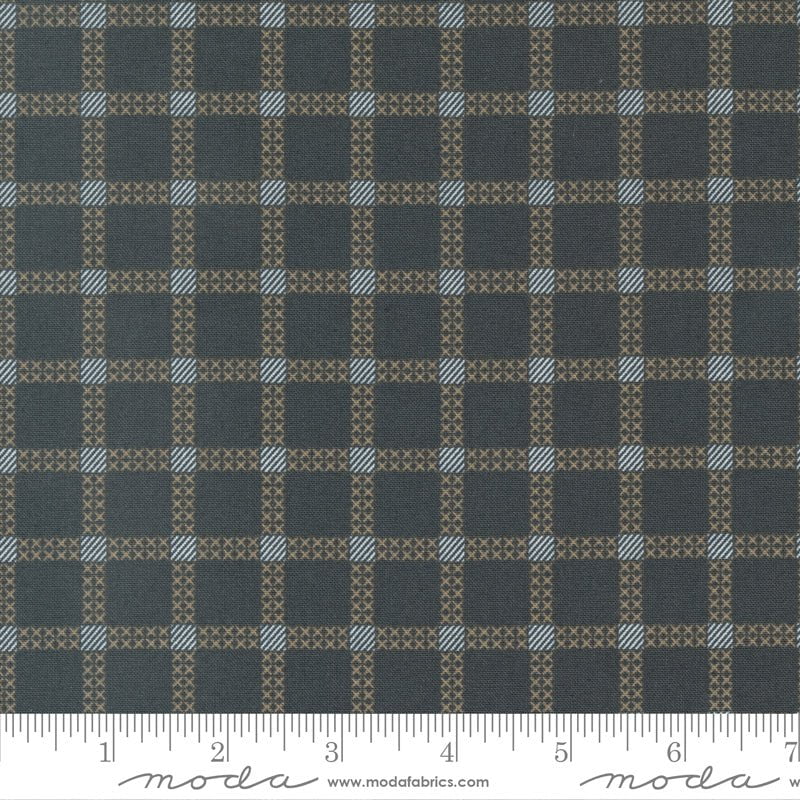 Dawn On The Prairie: Stitch Check in Charcoal