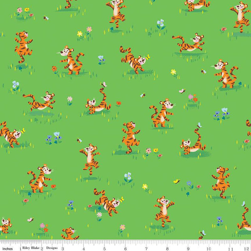 100 Aker Woods: Tigger Bounce in Green