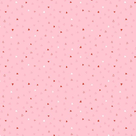Snow Day Fun: Triangles in Pink