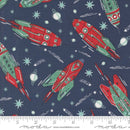 321 Blast Off: Vintage Rocket in Galaxy