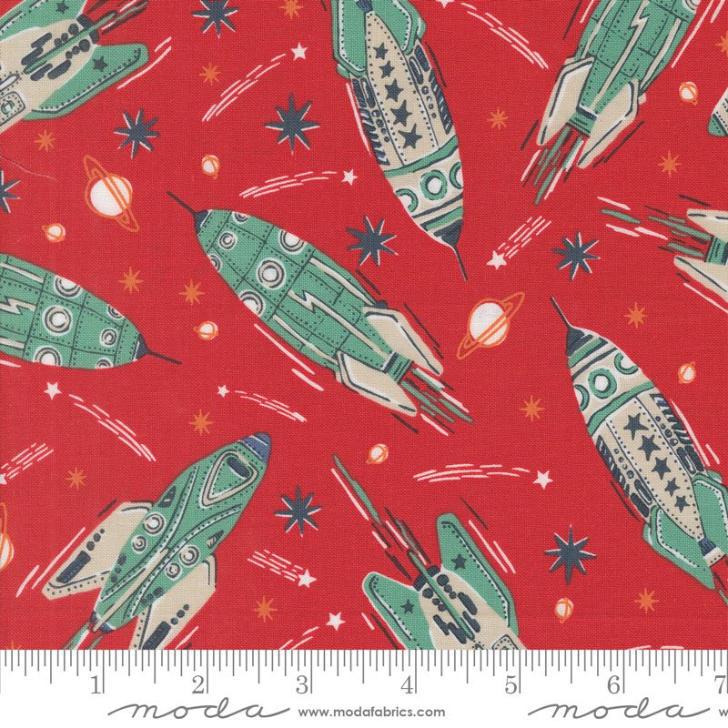 321 Blast Off: Vintage Rocket in Mars