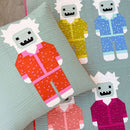 Yetis in Pajamas Pattern