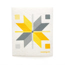 Quilt Stars Swedish Dishcloth Set | Yellow, Blue, Pink (3)