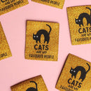 Cozy Club Labels: Sparkly Cats