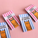 Cozy Club Labels: Cat Stripe