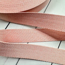 Webbing: Heather in Pastel Peach