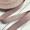 Webbing: Heather in Caramel & White