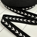 Arrow Webbing: Black with White