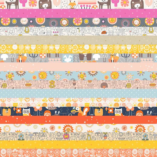 Kanpeki Na Hi: Fat Quarter Bundle - 18 pcs