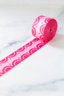 Color Pop Webbing: Sweet Scallops in Pink 1 1/2" wide